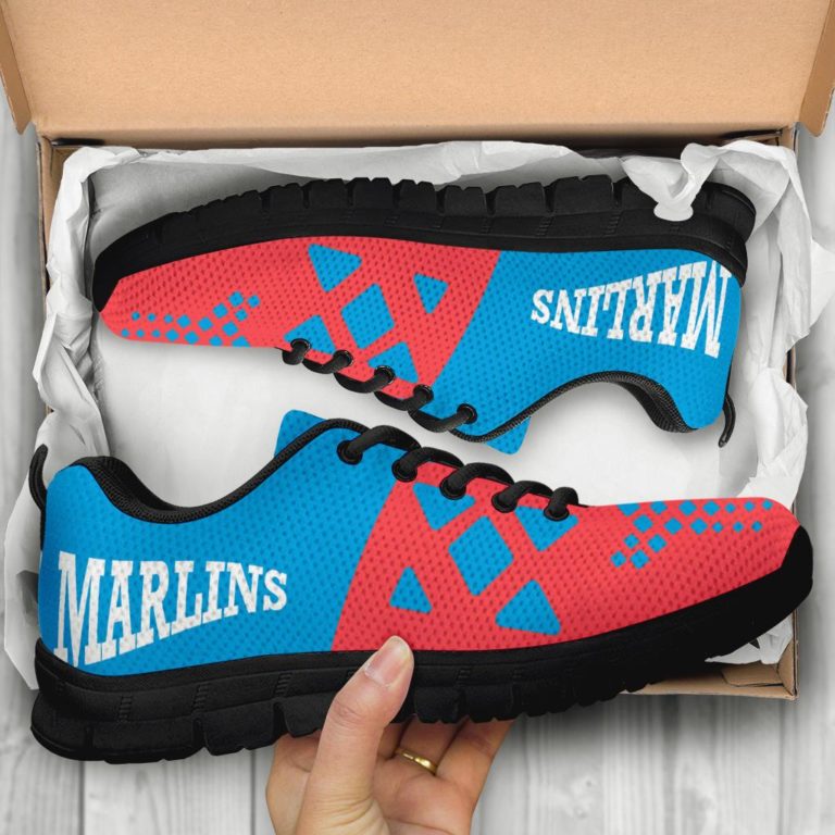 MLB Miami Marlins Breathable Running Shoes – Sneakers RBSNK213