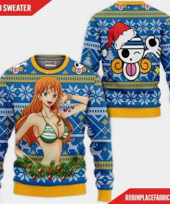Nami Ugly Christmas Sweater Custom One Piece Anime Xmas Gifts