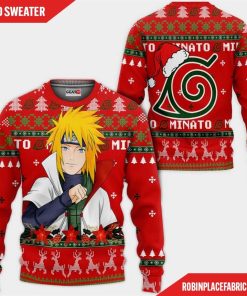 Namikaze Minato Ugly Christmas Sweater Custom Naruto Anime Xmas Gifts