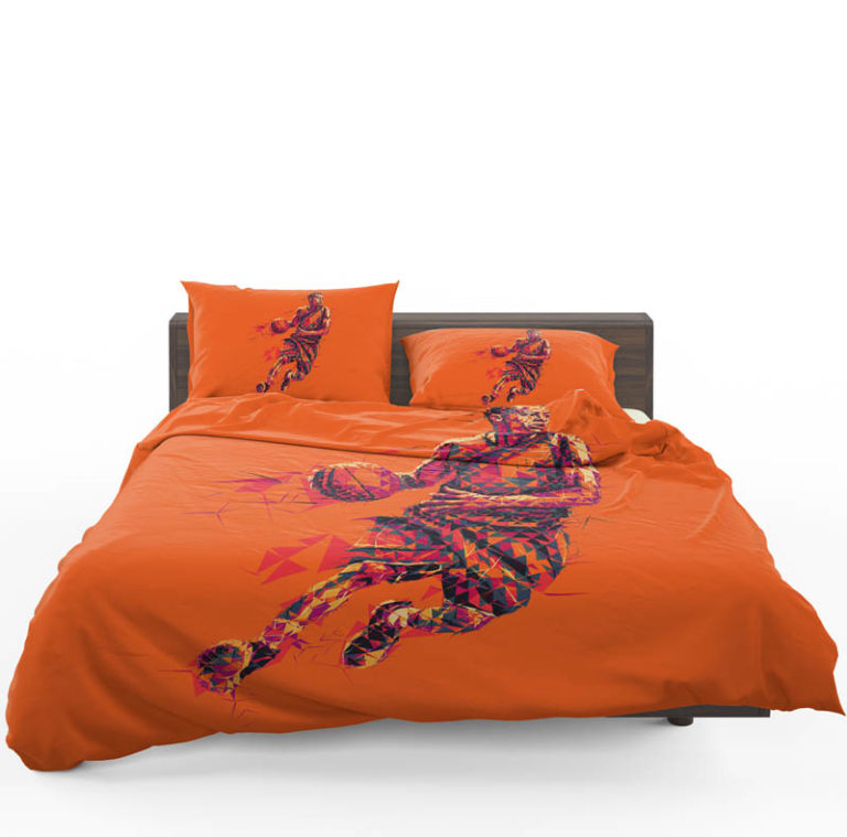 NBA Basketball Player Low Poly Mosaic Art Bedding Set