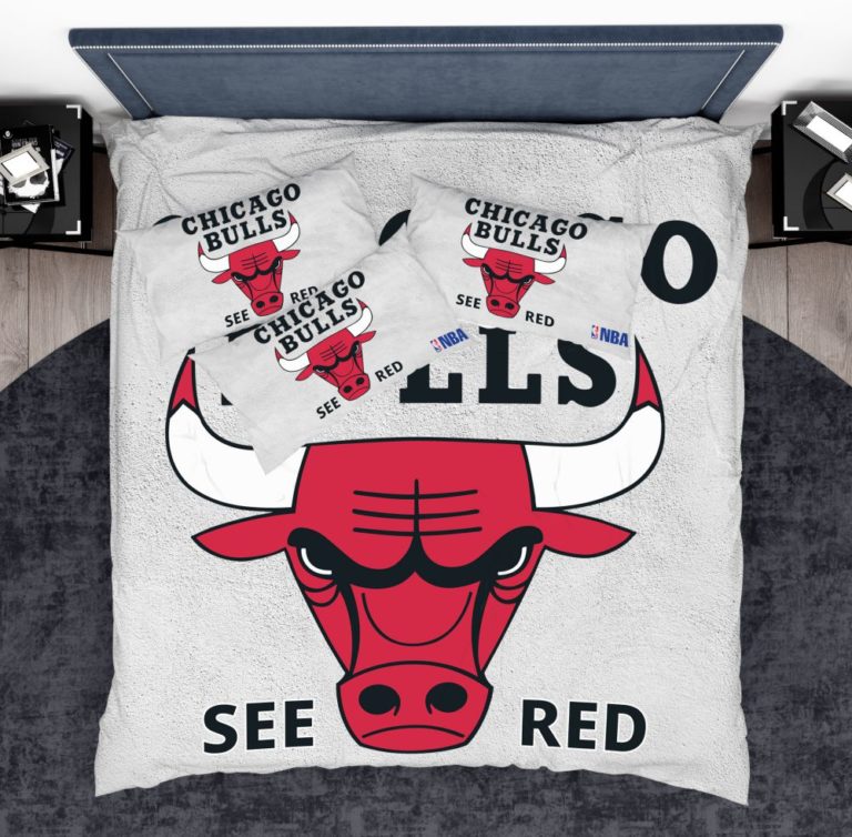NBA Chicago Bulls Bedding Comforter Set – Duvet cover and Pillow Case
