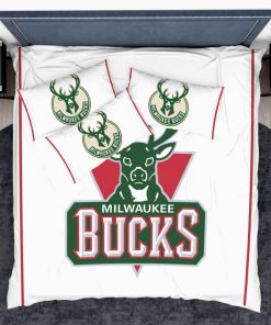 NBA Milwaukee Bucks Bedding Comforter Set – Duvet cover and Pillow Case