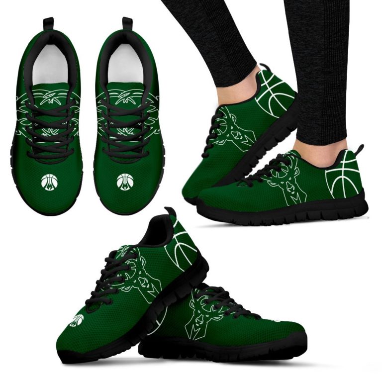 NBA Milwaukee Bucks Breathable Running Shoes RBSNK211