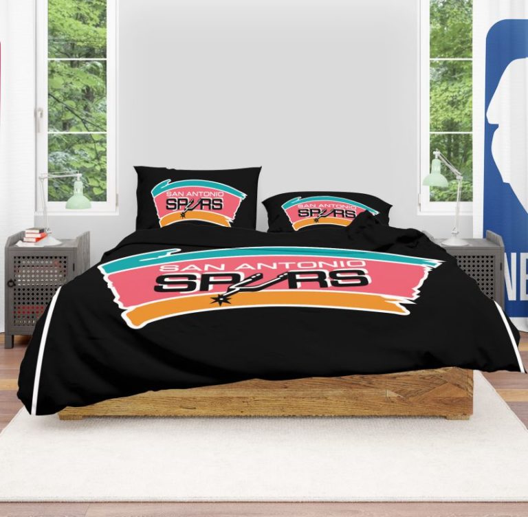 NBA San Antonio Spurs Bedding Comforter Set – Duvet cover and Pillow Case