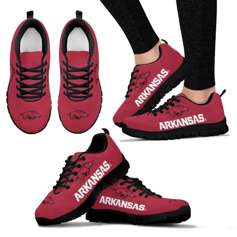 Arkansas Razorbacks Breathable Running Shoes