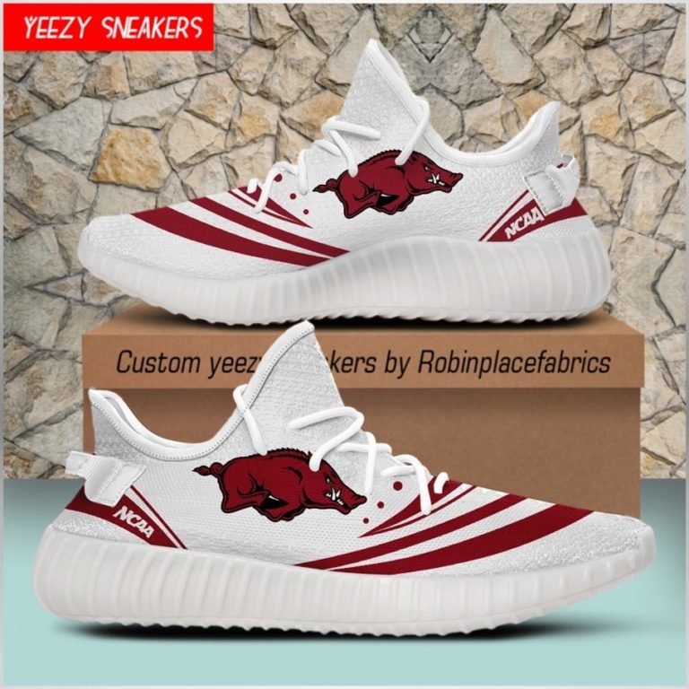 NCAA Arkansas Razorbacks Yeezy Sneakers Boost