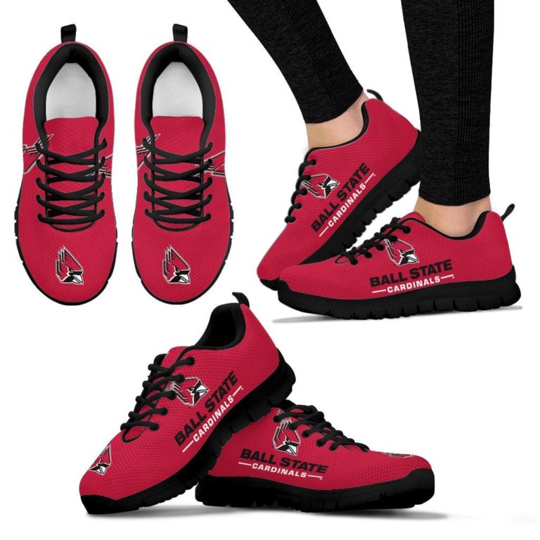 NCAA Ball State Cardinals Breathable Sport Shoes