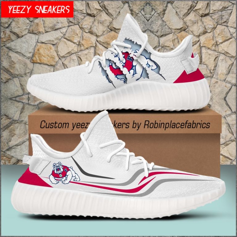 NCAA Fresno State Bulldogs Yeezy Sneakers Boost