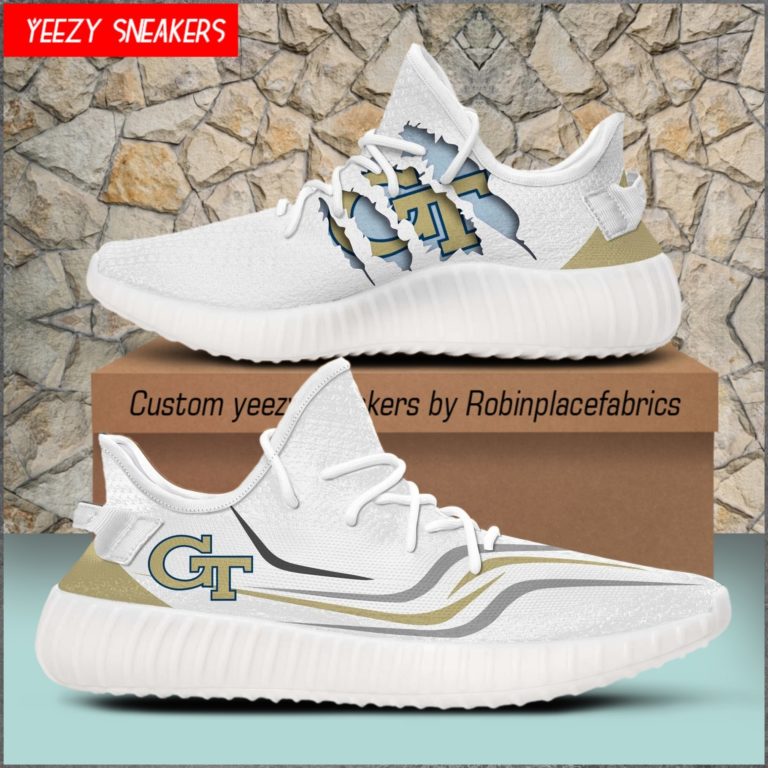NCAA Georgia Tech Yellow Jackets Yeezy Sneakers Boost