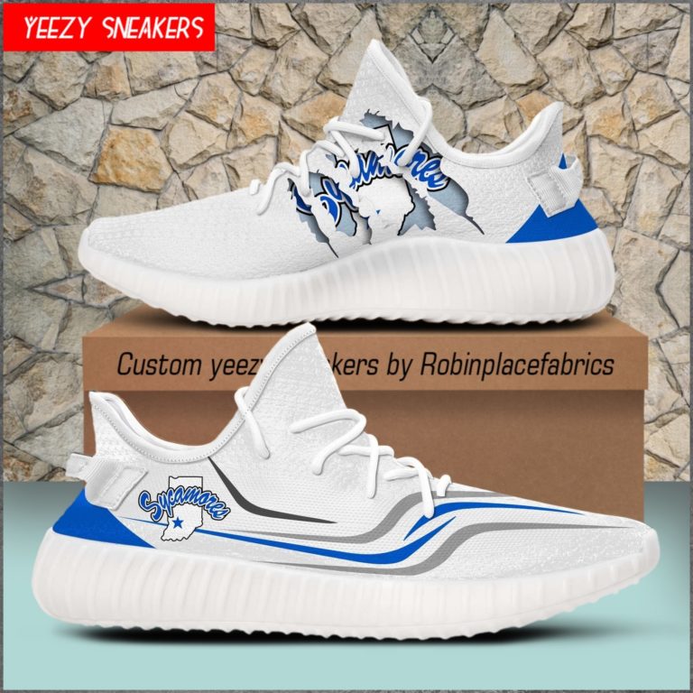 NCAA Indiana State Sycamores Yeezy Sneakers Boost