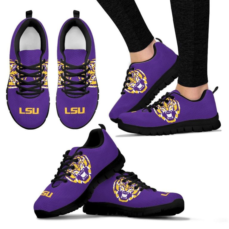 NCAA LSU Tigers Breathable Running Shoes – Sneakers