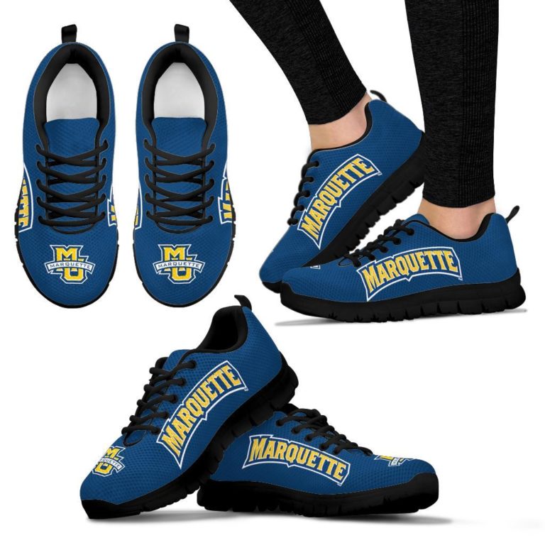 NCAA Marquette Golden Eagles Breathable Running Shoes