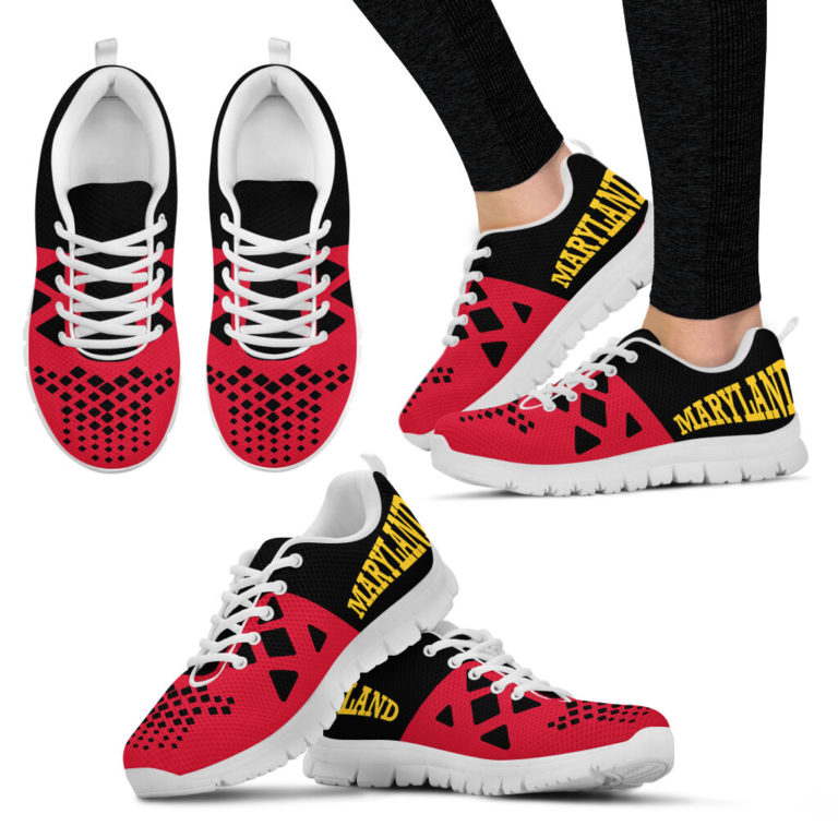NCAA Maryland Terrapins Breathable Running Shoes – Sneakers RBSNK214