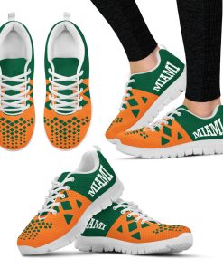 NCAA Miami Hurricanes Breathable Running Shoes RBSNK214