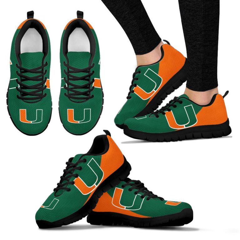 Miami Hurricanes Breathable Running Shoes – Sneakers
