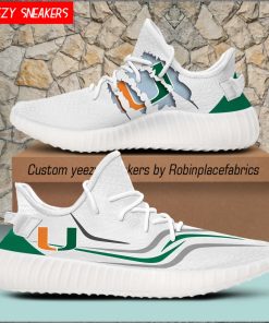 NCAA Miami Hurricanes Yeezy Sneakers Boost