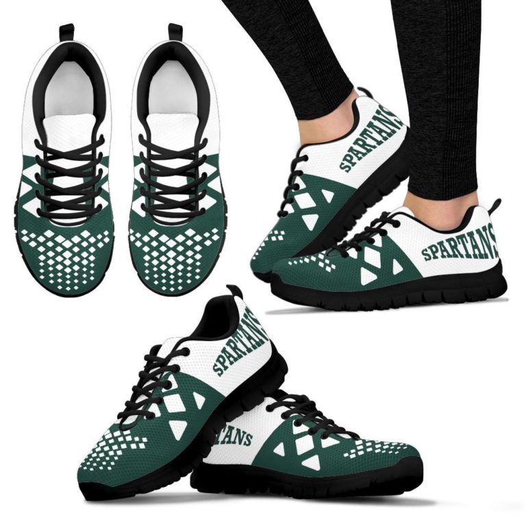 NCAA Michigan State Spartans Breathable Running Shoes RBSNK217