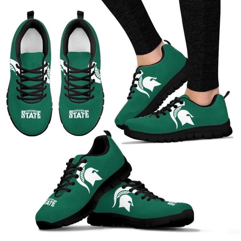 NCAA Michigan State Spartans Breathable Running Shoes – Sneakers