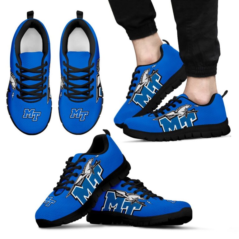NCAA Middle Tennessee State Blue Raiders Breathable Running Shoes
