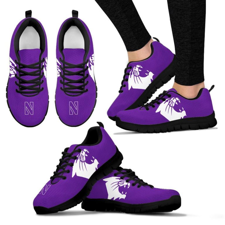 NCAA Northwestern Wildcats Breathable Sport Shoes