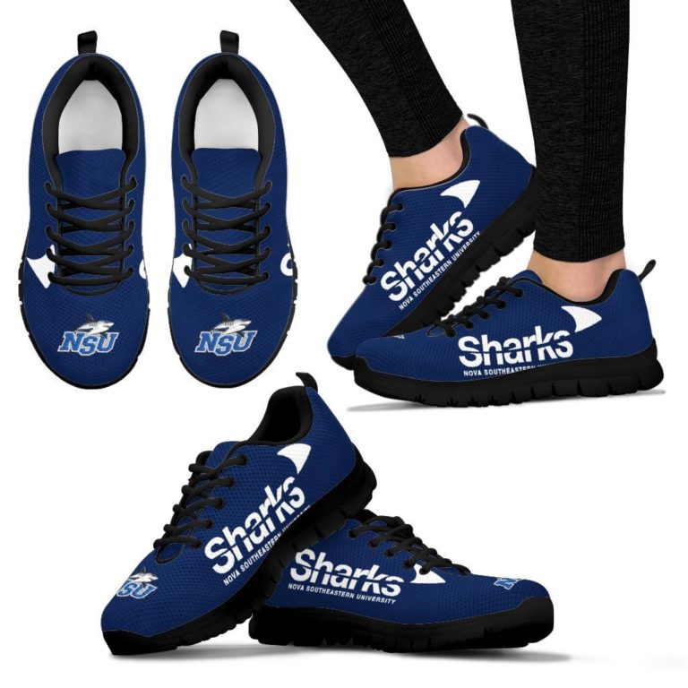 NCAA Nova Southeastern Sharks Breathable Running Shoes