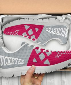 NCAA Ohio State Buckeyes Breathable Running Shoes – Sneakers RBSNK214