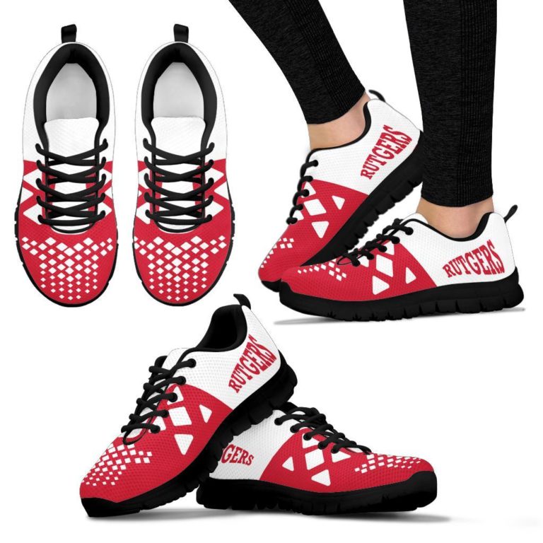 NCAA Rutgers Scarlet Knights Breathable Running Shoes – Sneakers RBSNK214