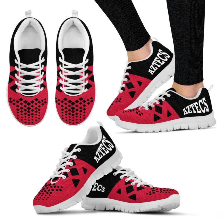 NCAA San Diego State Aztecs Breathable Running Shoes RBSNK214