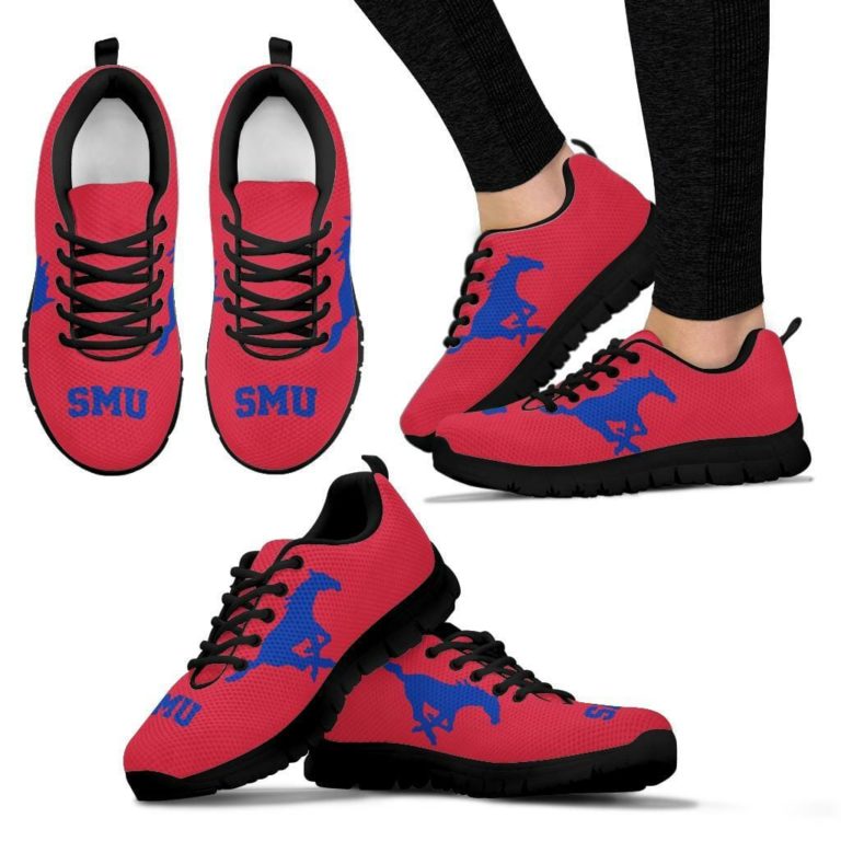 NCAA SMU Mustangs Breathable Running Shoes
