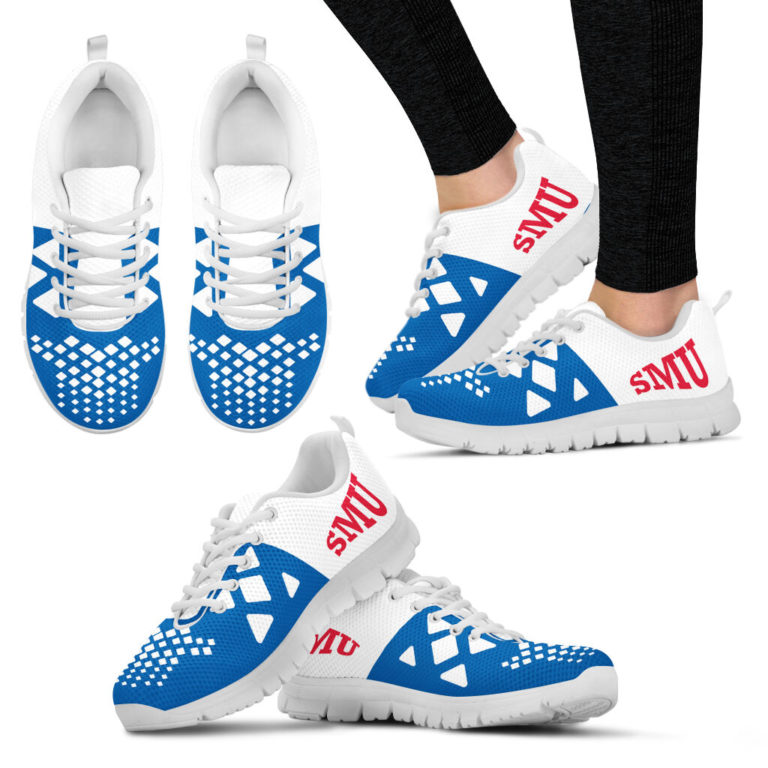 NCAA SMU Mustangs Breathable Sport Shoes RBSNK214
