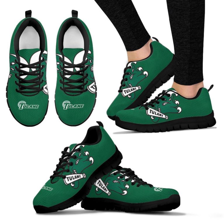NCAA Tulane Green Wave Breathable Running Shoes