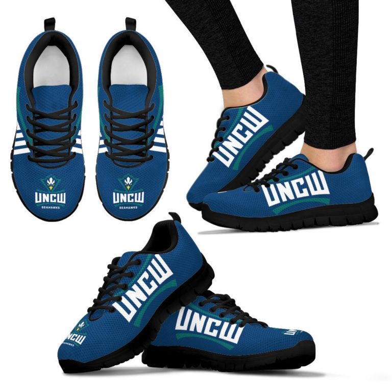 NCAA UNC Wilmington Seahawks Breathable Running Shoes