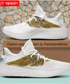 NCAA Wake Forest Demon Deacons Yeezy Boost Sneakers
