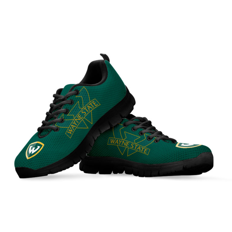 NCAA Wayne State Warriors Breathable Running Shoes – Sneakers