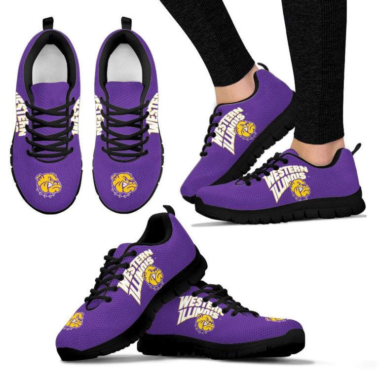 Western Illinois Leathernecks Breathable Running Shoes – Sneakers