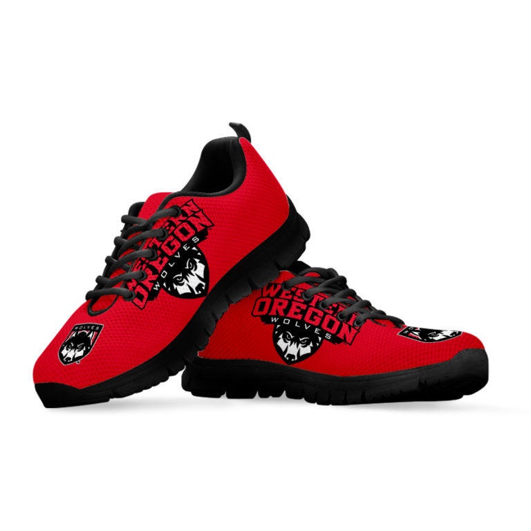 Western Oregon Wolves Breathable Running Shoes
