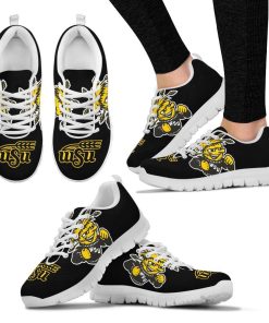 NCAA Wichita State Shocker Breathable Running Shoes – Sneakers NCAA Wichita State Shocker Breathable Running Shoes – Sneakers