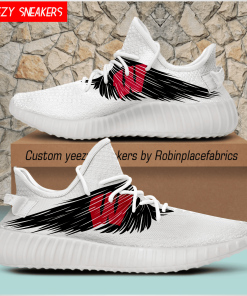 NCAA Wisconsin Badgers Yeezy Boost Sneakers