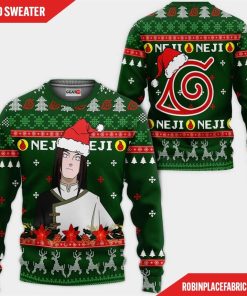 Neji Hyuga Ugly Christmas Sweater Custom Naruto Anime Xmas Gifts