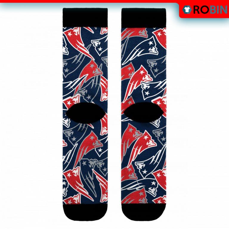 New England Patriots NFL Logo Blast Socks