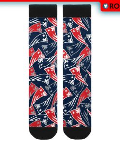 New England Patriots NFL Logo Blast Socks