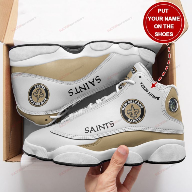 New Orleans Saints Personalized Air Jordan 13 Sneakers