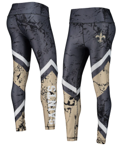 New Orleans Saints Sublimated Leggings New Orleans Saints Sublimated Leggings