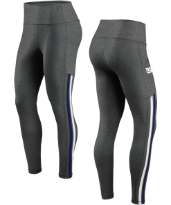 New York Giants High Waisted Black Leggings