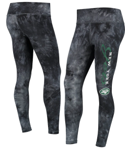 New York Jets Burst Tie Dye High Waisted Leggings