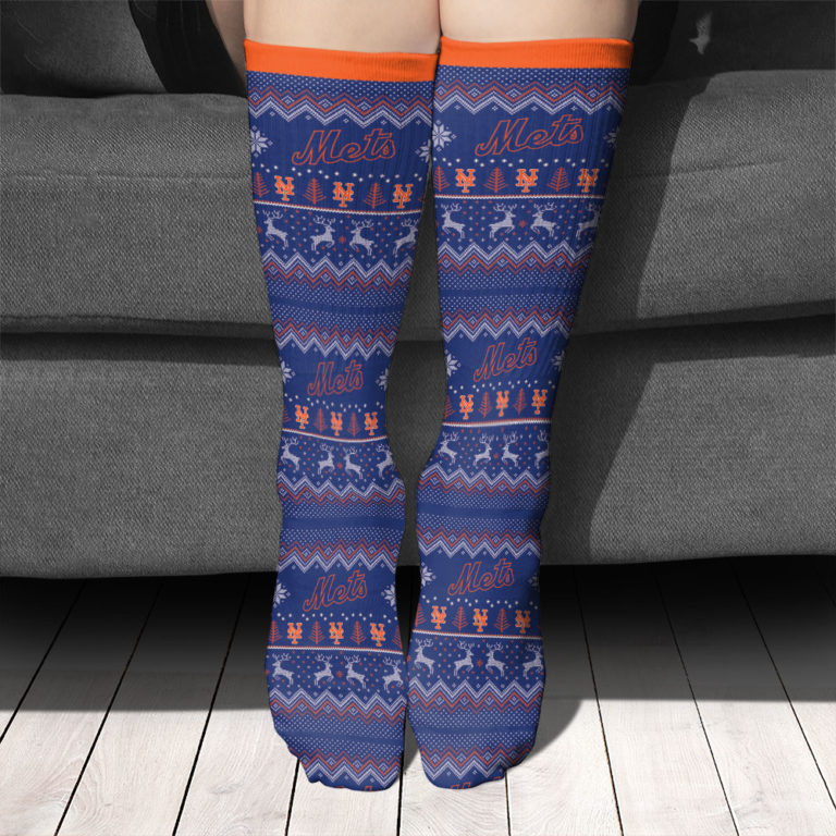 New York Mets Raglan Football Socks