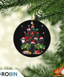 Newfoundland Christmas Tree Lights Christmas Ornament