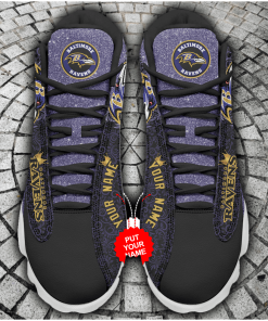 NFL Baltimore Ravens Air Jordan 13 Shoes – Customized Sneakers NFL Baltimore Ravens Air Jordan 13 Shoes – Customized Sneakers