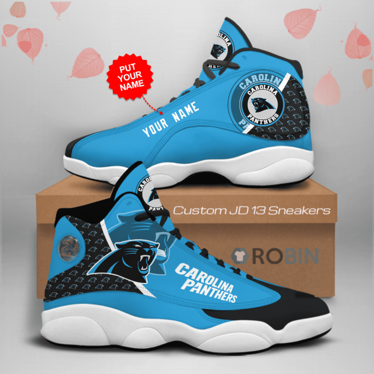 NFL Carolina Panthers Air Jordan 13 Shoes Personalized – RBJD1386