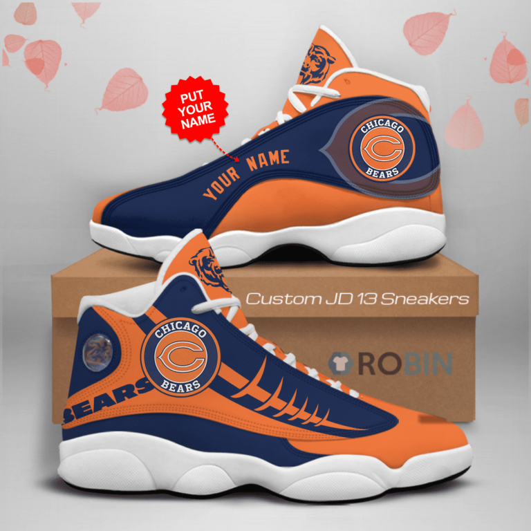 NFL Chicago Bears Air Jordan 13 Shoes Personalized